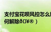支付宝花呗风控怎么解除（支付宝花呗共用如何解除