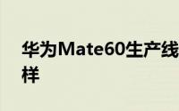 华为Mate60生产线谍照曝光 居然真的长这样