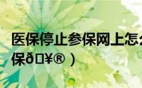 医保停止参保网上怎么弄（湘医保怎么停止参保