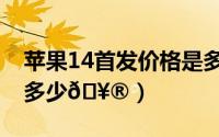 苹果14首发价格是多少（小米14首发价格是多少
