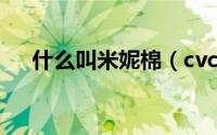 什么叫米妮棉（cvc米妮绒是什么面料）