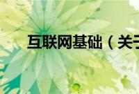 互联网基础（关于互联网基础的简介）
