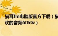 猫耳fm电脑版官方下载（猫耳fm如何在专注版块中添加喜欢的音频