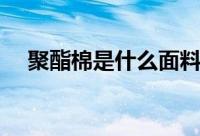 聚酯棉是什么面料（聚脂棉是什么面料）