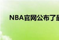 NBA官网公布了最新一期的球队实力榜