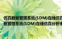 仿真数据管理系统(SDM)在线仿真分析未来作业流程规范（关于仿真数据管理系统(SDM)在线仿真分析未来作业流程规范的简介）