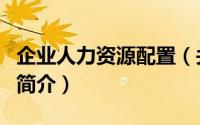 企业人力资源配置（关于企业人力资源配置的简介）