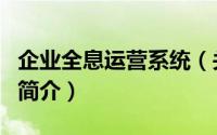 企业全息运营系统（关于企业全息运营系统的简介）