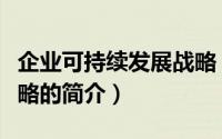 企业可持续发展战略（关于企业可持续发展战略的简介）