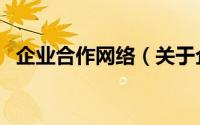 企业合作网络（关于企业合作网络的简介）