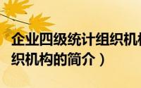 企业四级统计组织机构（关于企业四级统计组织机构的简介）