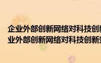 企业外部创新网络对科技创新效率影响的实证分析（关于企业外部创新网络对科技创新效率影响的实证分析的简介）