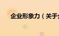 企业形象力（关于企业形象力的简介）