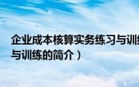 企业成本核算实务练习与训练（关于企业成本核算实务练习与训练的简介）