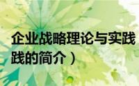 企业战略理论与实践（关于企业战略理论与实践的简介）