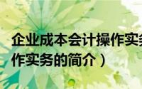 企业成本会计操作实务（关于企业成本会计操作实务的简介）