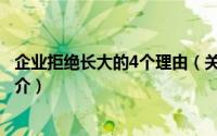 企业拒绝长大的4个理由（关于企业拒绝长大的4个理由的简介）
