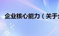 企业核心能力（关于企业核心能力的简介）