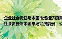 企业社会责任与中国市场经济前景：公共管理的决策与作用（关于企业社会责任与中国市场经济前景：公共管理的决策与作用的简介）