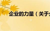 企业的力量（关于企业的力量的简介）