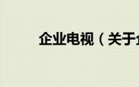 企业电视（关于企业电视的简介）