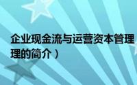 企业现金流与运营资本管理（关于企业现金流与运营资本管理的简介）