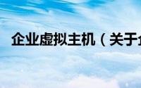 企业虚拟主机（关于企业虚拟主机的简介）