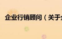 企业行销顾问（关于企业行销顾问的简介）