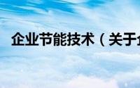 企业节能技术（关于企业节能技术的简介）