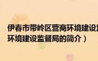 伊春市带岭区营商环境建设监督局（关于伊春市带岭区营商环境建设监督局的简介）
