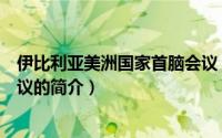 伊比利亚美洲国家首脑会议（关于伊比利亚美洲国家首脑会议的简介）