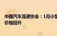 中国汽车流通协会：1月小型车保值率高于中型车 新能源车价格回升
