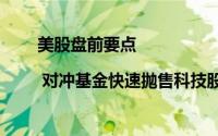 美股盘前要点 | 对冲基金快速抛售科技股 理想汽车盘前大涨超9%
