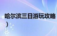 哈尔滨三日游玩攻略（哈尔滨三日游旅游攻略）