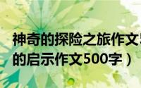 神奇的探险之旅作文500字五年级（一句名言的启示作文500字）