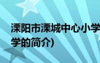 溧阳市溧城中心小学(关于溧阳市溧城中心小学的简介)