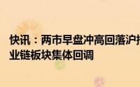 快讯：两市早盘冲高回落沪指、深成指翻绿 机器人、汽车产业链板块集体回调