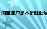 淘宝账户是不是旺旺号（淘宝账户是什么啊）