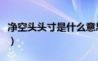 净空头头寸是什么意思（空头头寸是什么意思）