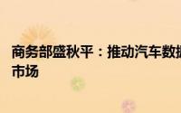 商务部盛秋平：推动汽车数据共享 加快活跃新能源汽车二手市场