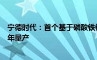 宁德时代：首个基于磷酸铁锂电池的滑板底盘产品将于下半年量产