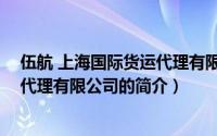 伍航 上海国际货运代理有限公司（关于伍航 上海国际货运代理有限公司的简介）