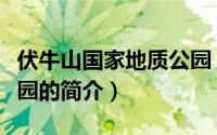 伏牛山国家地质公园（关于伏牛山国家地质公园的简介）