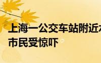 上海一公交车站附近水泥块从天而降多名候车市民受惊吓