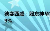 德赛西威：股东神华投资拟减持不超过1.4379%