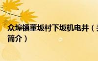 众埠镇董坂村下坂机电井（关于众埠镇董坂村下坂机电井的简介）