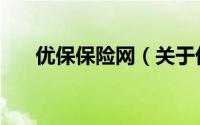 优保保险网（关于优保保险网的简介）