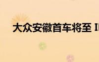 大众安徽首车将至 ID.UNYX上公示名单