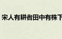 宋人有耕者田中有株下一句（宋人有耕田者）