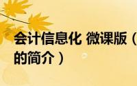 会计信息化 微课版（关于会计信息化 微课版的简介）